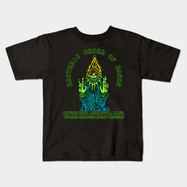Esoteric Order of Dagon Kids T-Shirt by azhmodai